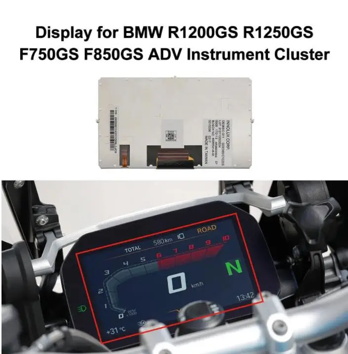 

Dashboard LCD Display for BMW R1200GS R1250GS F750GS F850GS ADV Instrument Cluster