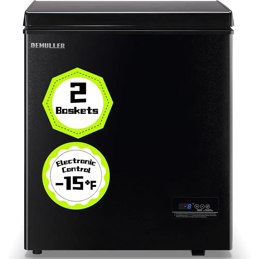 

Компактный мини-холодильник с двумя подвесными корзинами, точным контролем температуры, энергоэффективный, бесшумный, идеально подходит для общежитий, гаражей и т.д.