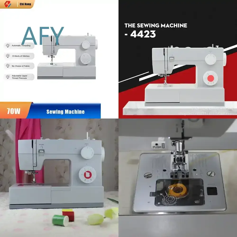 New 4423 Electric Desktop Sewing Machine for Household Use 220V Hand Push Sewing Machine with Thick Overlock Function