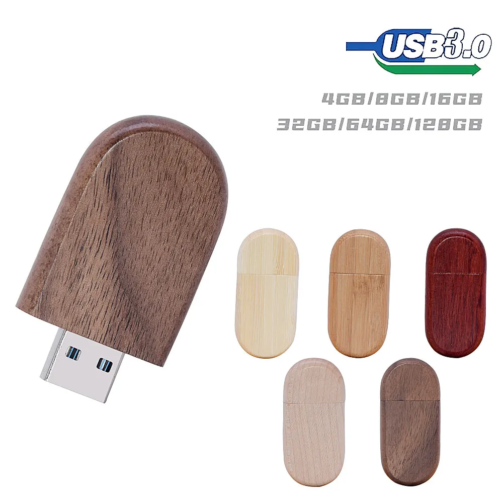 Exquisite Wooden+Box USB Flash Drive High-speed Pendrive 128GB 64GB 32GB 16GB 4GB U Disk Memory Stick Wedding Photography Gift