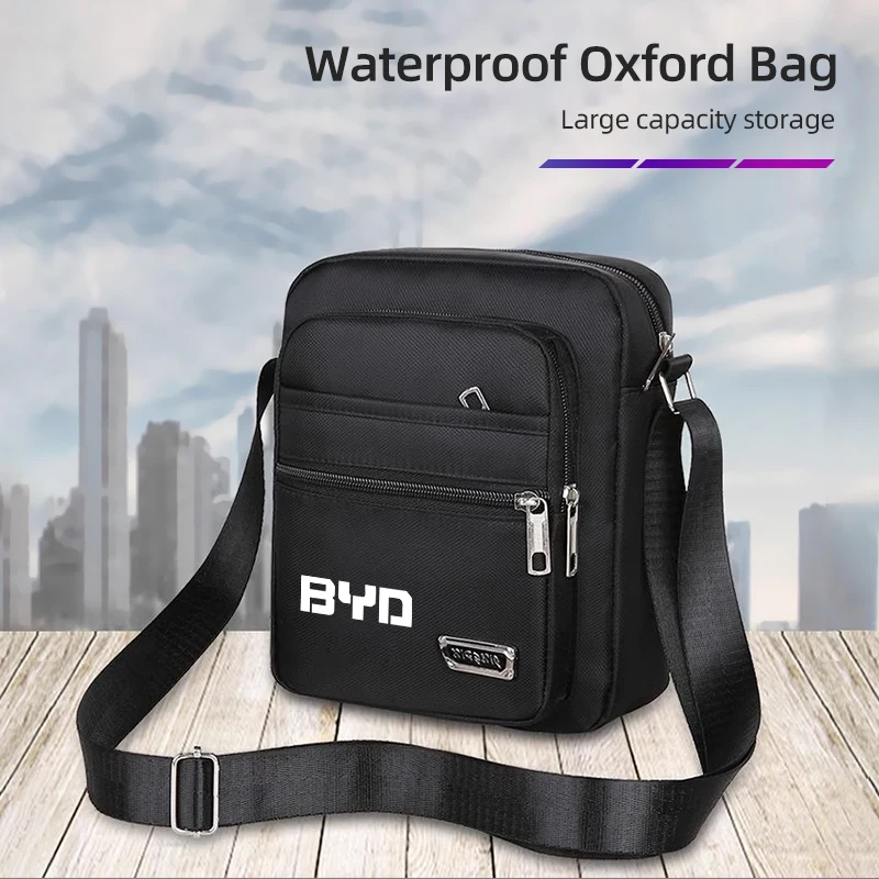 Car Shoulder Bag Sports Crossbody Bag Travel Backpack Men's Chest Storage Accessories For BYD Shark 6 M6 G3 G5 T3 E2 F3 I3