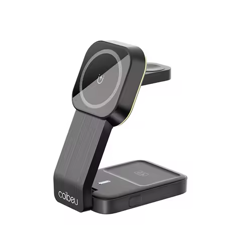 Base de carregamento sem fio 3 em 1 com ímã，Suporte de carregamento de celular com ímã，Carregador sem fio dobrável