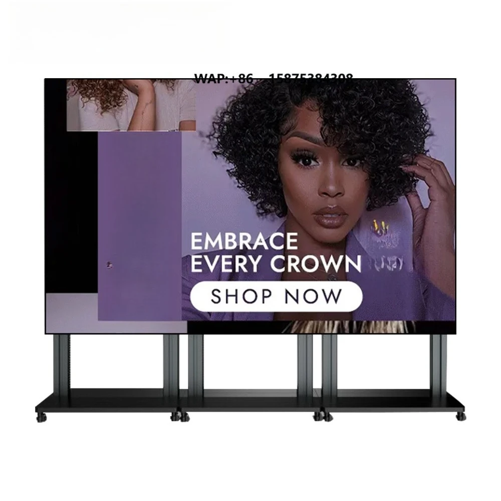 Canbest P1.5 P1.8 93inch Foldable LED Poster Display with Motorized 850mm Elevation LED Banner Screen 600 Nits for Luxury Retail