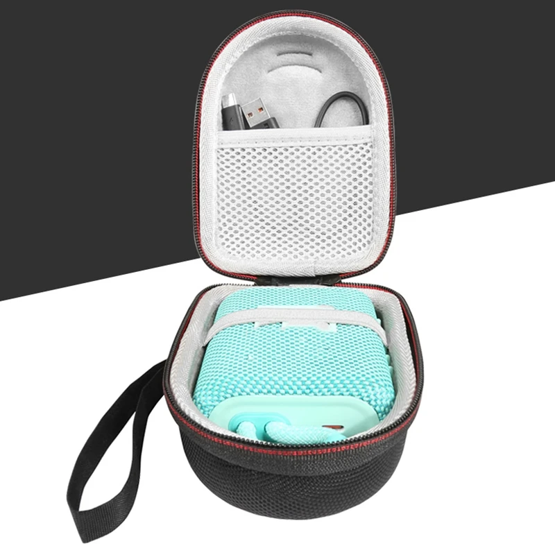 Carrying Case Travel Storage Bag EVA Waterproof Protector Portable Hard Case for JBL GO 3 Bluetooth Speaker Blue