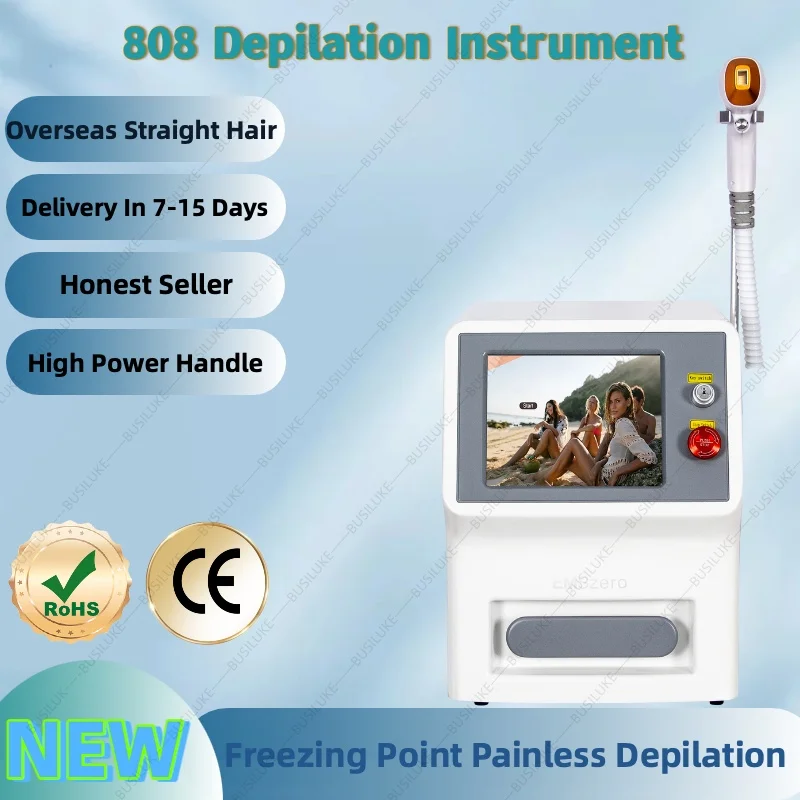 

4000W 808 Alexandrite Hair Removal Laser Diode Machine lce Platinum Body FaceUnderarm Cooling Head Permanent Painless Epilator