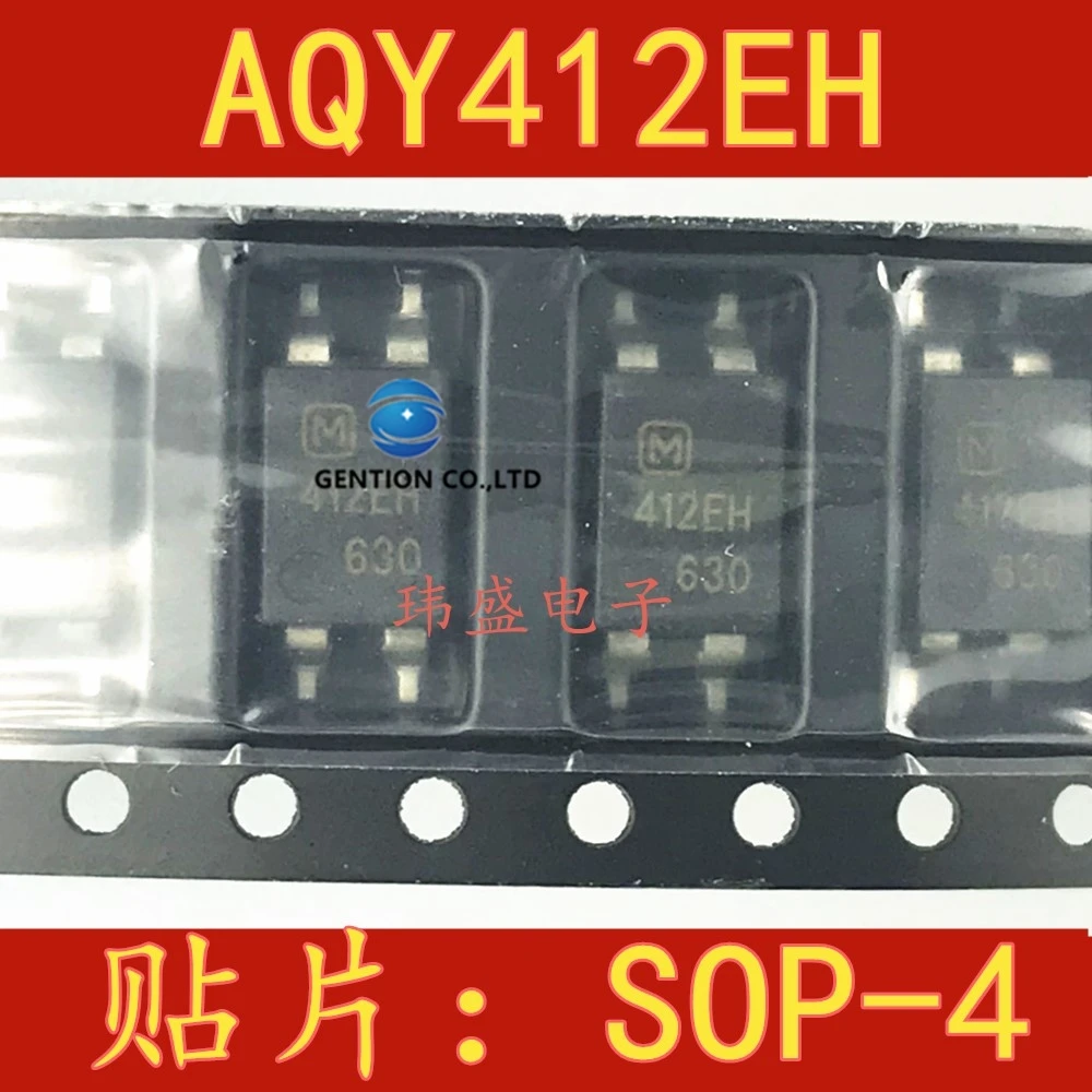 

10 шт. AQY412EH AQY412EHA отпечатки 412EH световая муфта AQY412 твердотельное реле нормально закрытое в наличии 100% новое и оригинальное