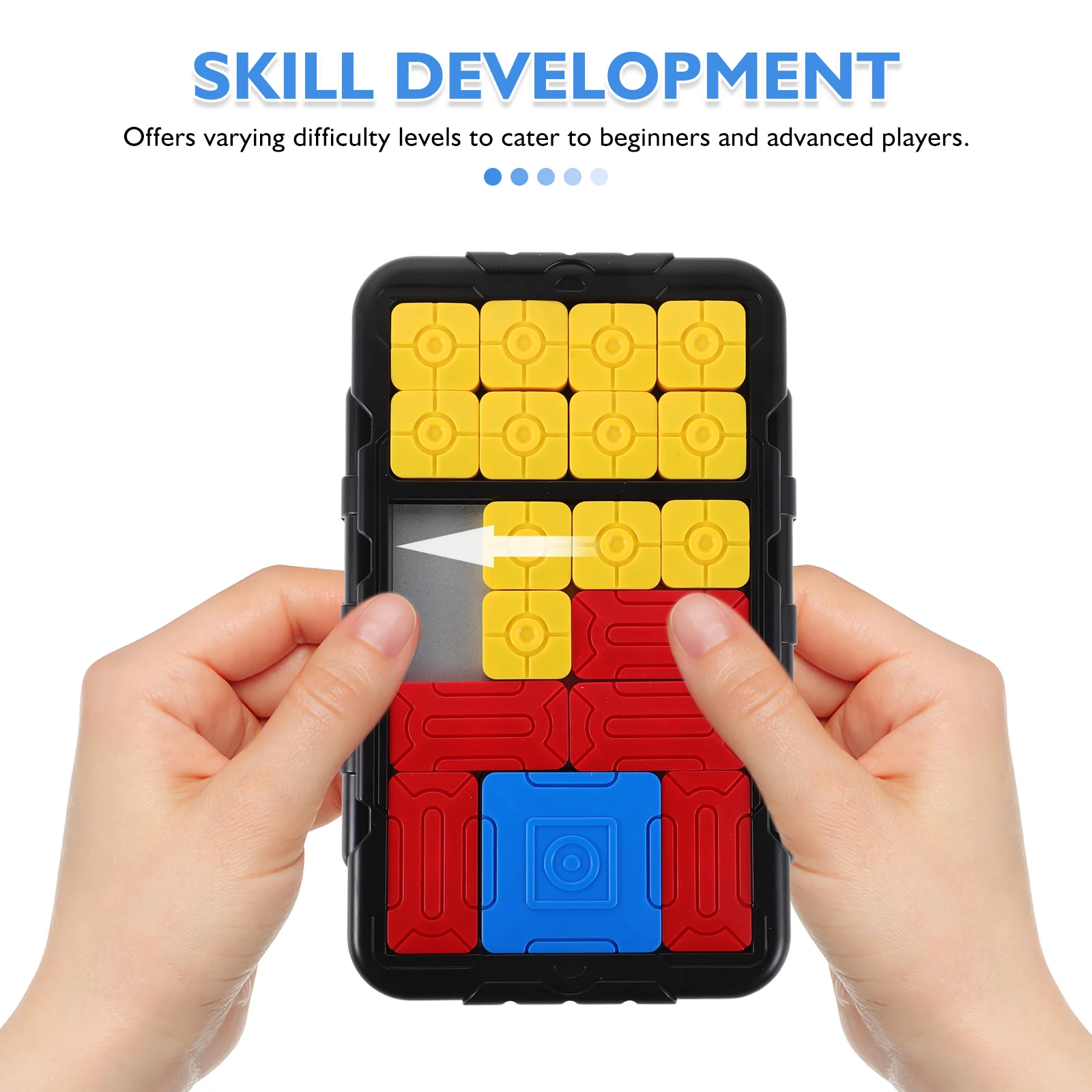 Huarong Slide Brain Teaser Game Educatief voor kinderen Volwassenen Logica Vaardigheid Ontwikkeling Reisbord Glijblok