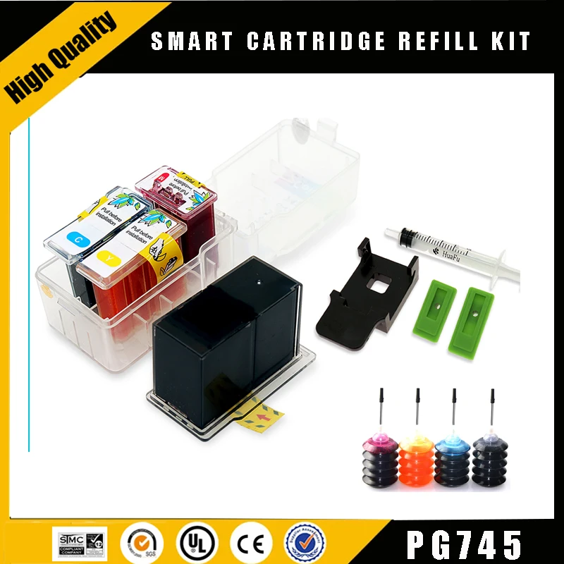 einkshop 745XL 746XL PG745 CL746 for canon Smart Cartridge refill kit PG 745 CL 746 XL for Pixma MG2470 MG2570 MG2970 IP2870