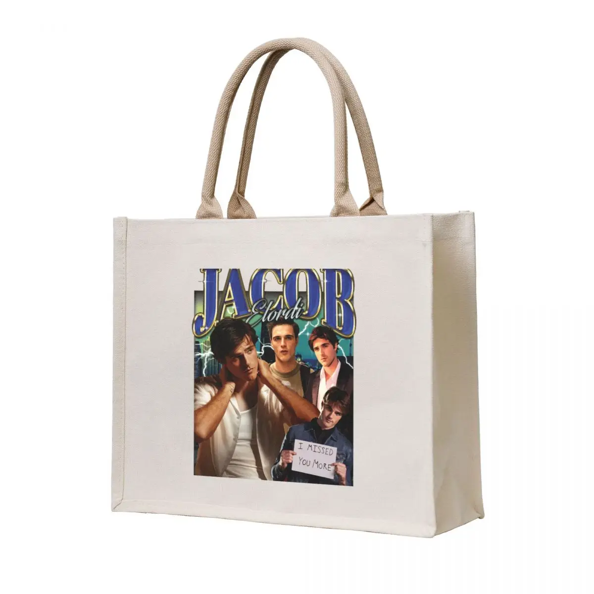 

Retro Jacob Elordi retro Tote Bag reusable shopping bags great bag shopping cart bags