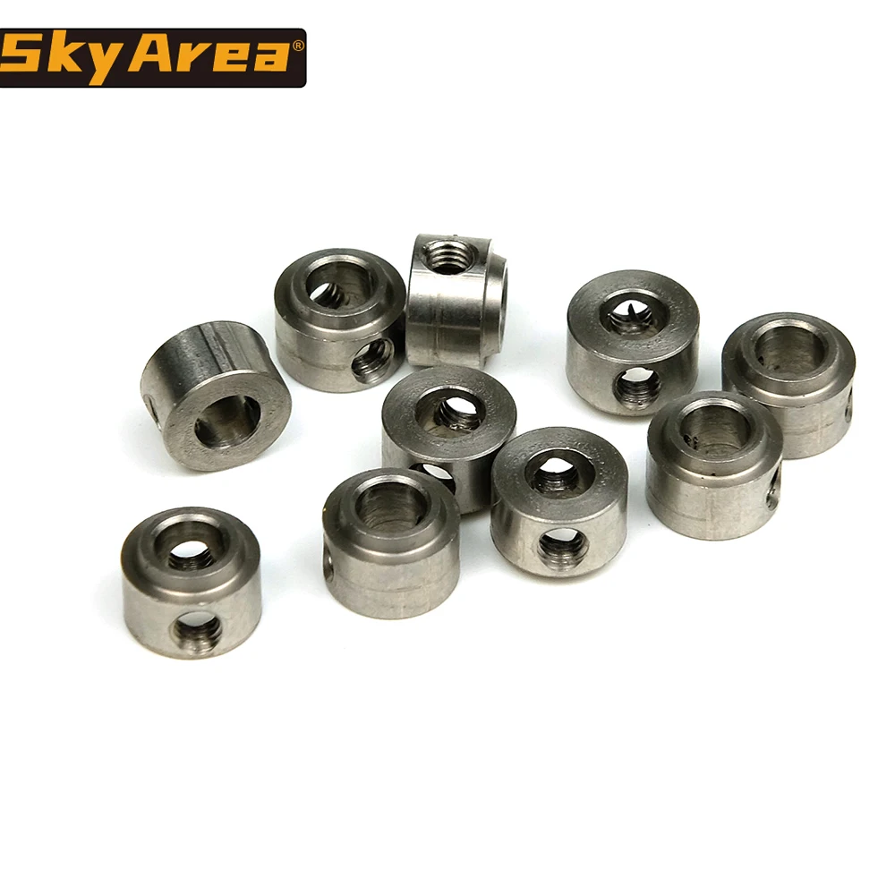 10PCS CNC  Wheel Lock Collar Shaft Axle Landing Gear Wheels Stopper Inner Dia 2.1/3.1/4.1/5.1mm for RC Plane Fixwing Model