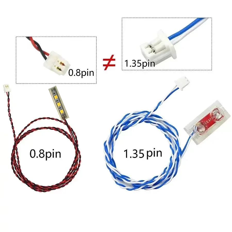 LYBMTWF 5pcs 0.8 Mm 2 Pin Conecting Cable DIY Accessories For Led Light Kit Compatible With Building Blocks Model