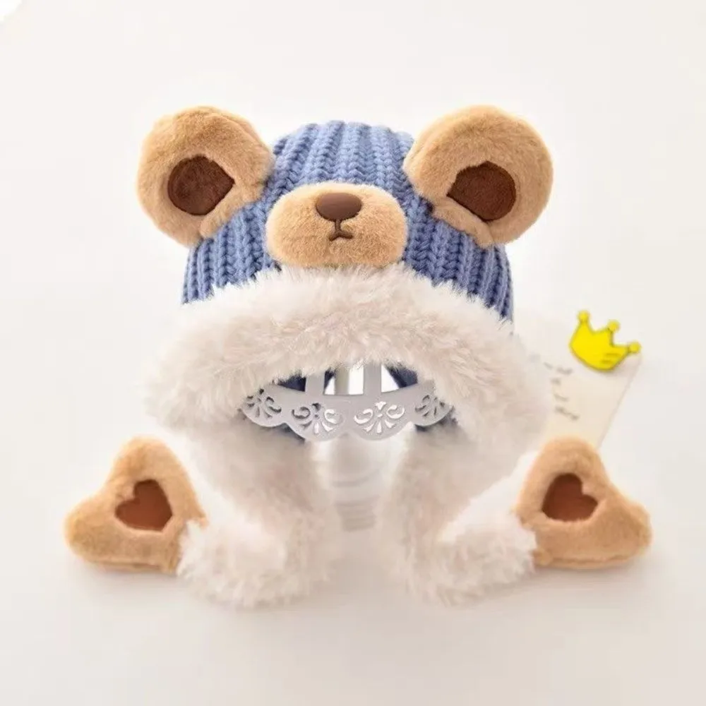 

New Lei Feng Hat Warm Windproof Pullover Cap Cute Capybara Coldproof Hooded Hat Outdoor Cycling Skiing Kids Hats & Caps