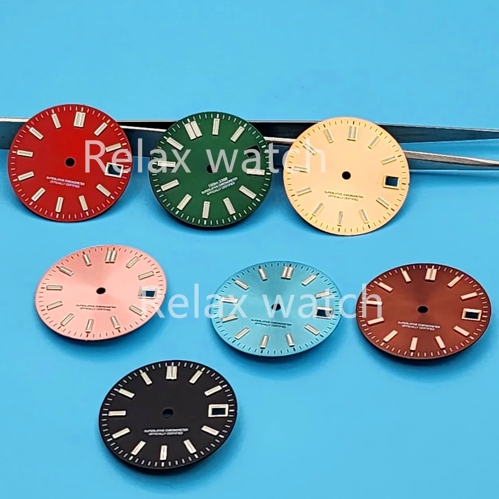29MM Green Luminous Dial for NH35 NH36 Automatic Movement