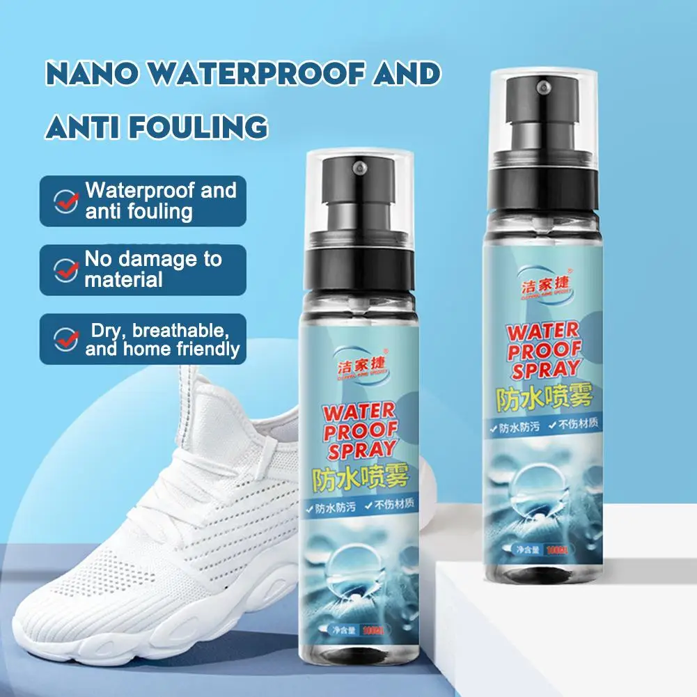Nano Rain and Stain Spray Hightech Nano Protector Spray Suede Stain Protector Leather Waterproofing Shoe Waterproof Spray S O2P7