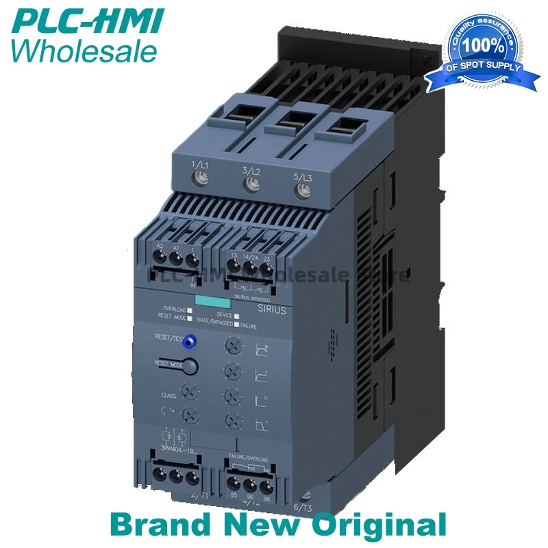 3RW4024-1BB04 3RW40241BB04 SIRIUS soft starter S0 12.5 A, 5.5 kW/400 V, 40 °C 200-480 V AC, 24 V AC/DC Screw Original Brand New