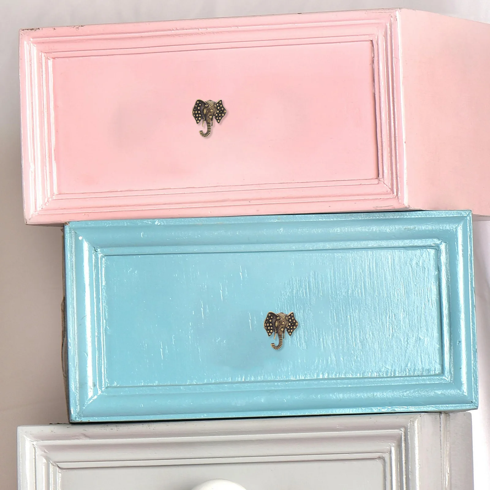 

Elephant Brass Door Handles Vintage Style Cabinet Pulls for Kitchen Drawer Hardware Dresser Wardrobe Cupboard Closet Bathroom