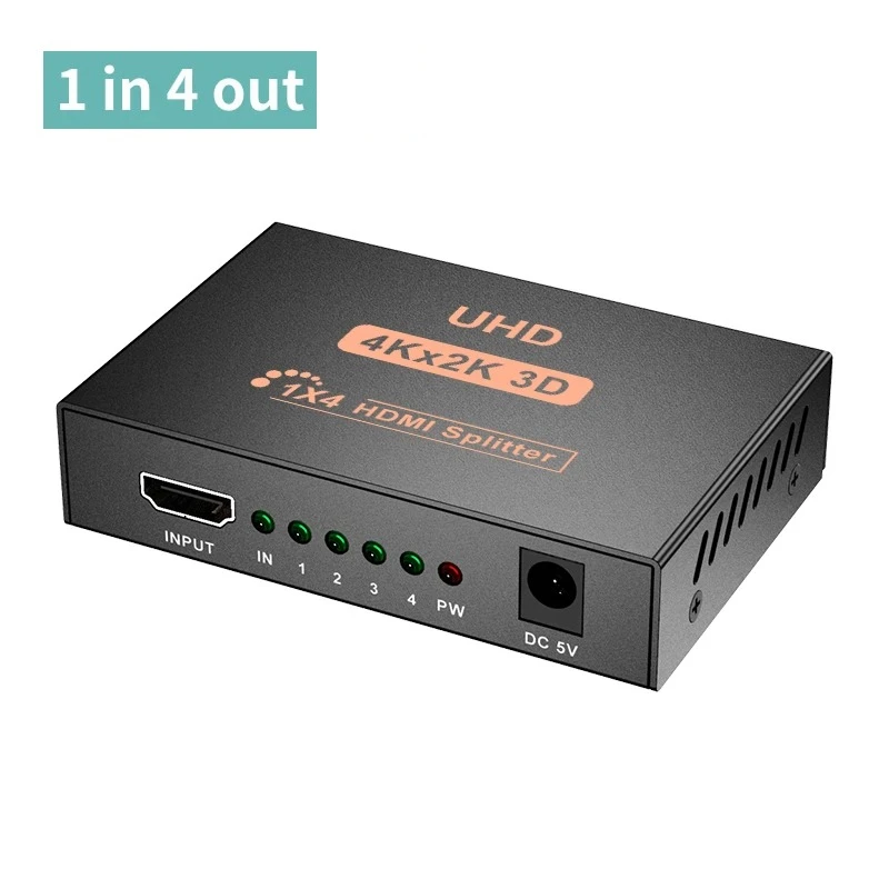 4K 2K HDMI-Compatible Splitter HDMI 1 in 4 Out Video Switcher Cable Adapter 1x2 3x1 Hub For PS4 Laptop Monitor TV Box Projector image 3