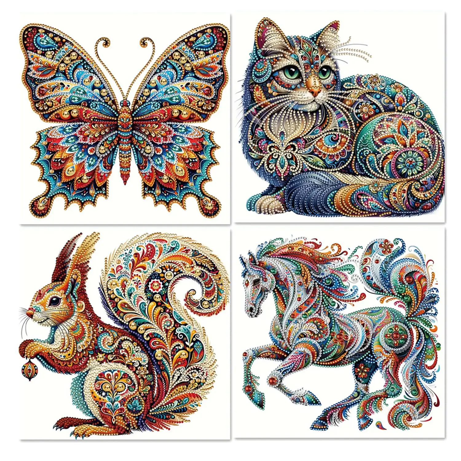 Набор для алмазной живописи «кошка», 1 шт.