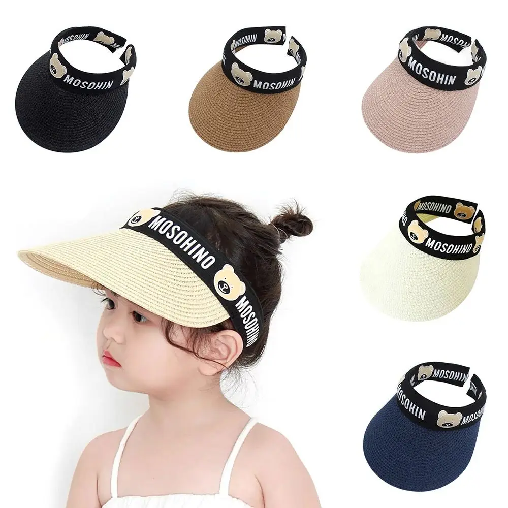 Summer Sun Hat Fisherman Hat Sun Protection UV Protection Baseball Cap Cartoon Breathable Empty Top Hat Kids Girls Boys