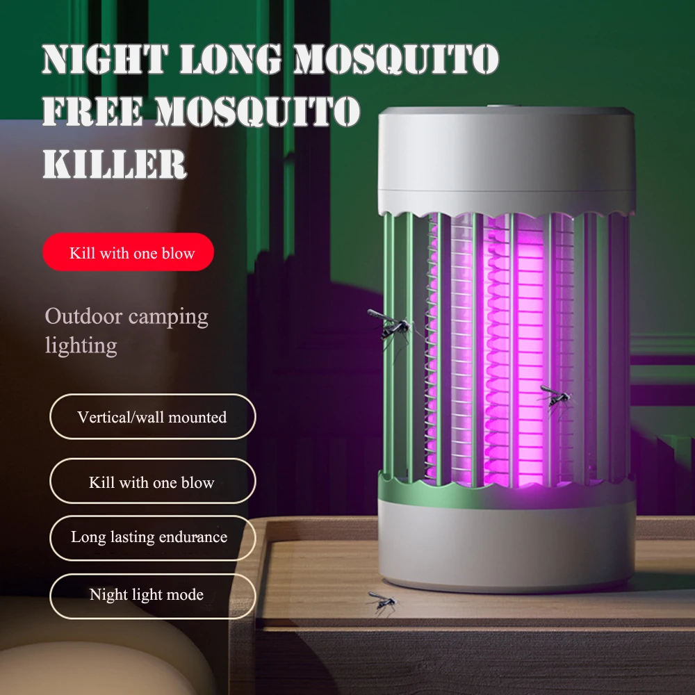 Lámpara antimosquitos con mango, trampa repelente multifuncional para sala de estar, trampa para insectos