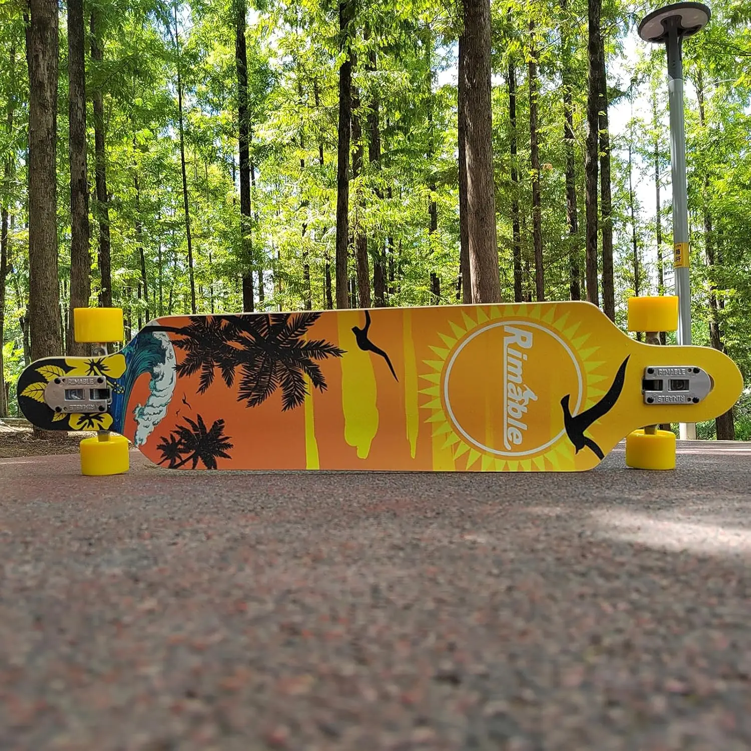 41-Inch Drop-Through Longboard for Smooth Cruising and Freeriding