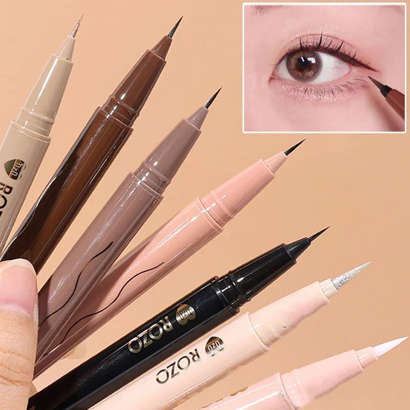 Matte Glitter Eyeliner Pencil Waterproof Diamond Brighten Lying Silkworm Highlighter Eyeliner Champagne Gold Eye Makeup 7 Colors