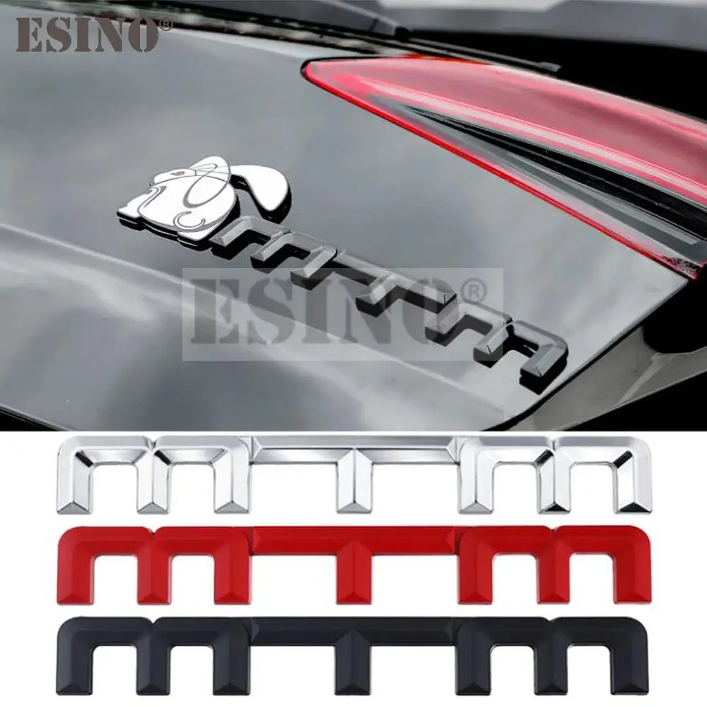 Car Styling MTM Metal Adhesive Decal Badge Waterproof Car Body Bumper Glass Decorative Sticker Pattern Vinyl Emblem