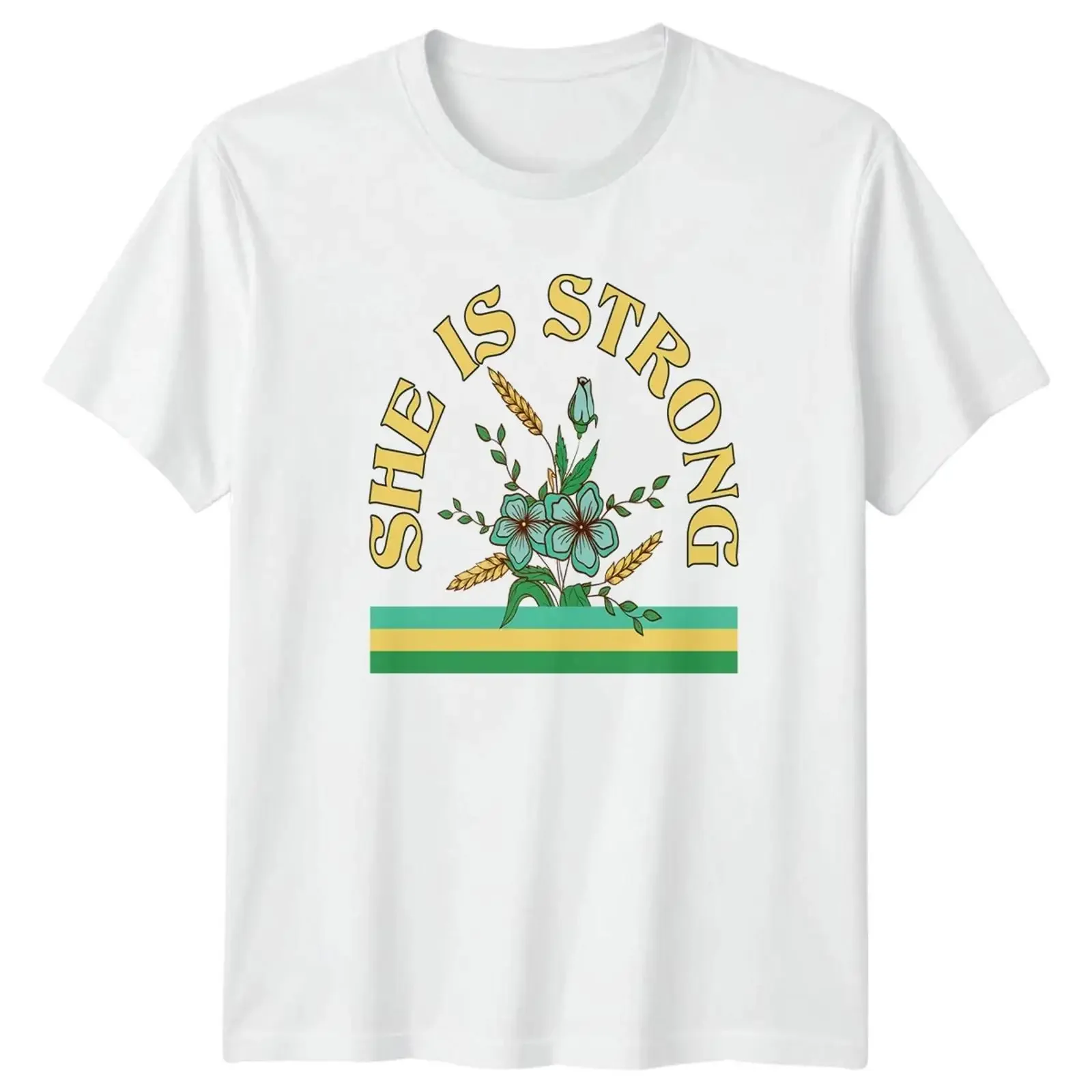 Sie ist stark Damen T Shirt Glaube christlich Geschenk für vintage Washed Unisex designer clothes fashion Comfortable graphic