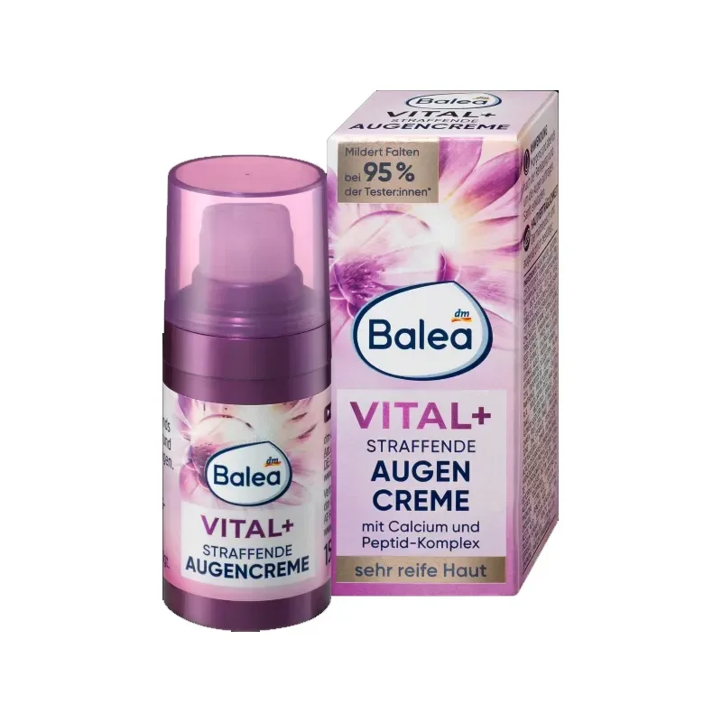

Оригинальный немецкий крем для глаз Balea Vital Essence, 15 мл, уменьшающий тонкие линии, укрепляющий, увлажняющий, подтягивает зону вокруг глаз, уход за кожей K-beauty