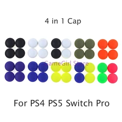 1set 4 in 1 Skull & Co. Thumb Grip Set For PS4 PS5 Switch Pro Controller Joystick Cap Thumbstick Cover