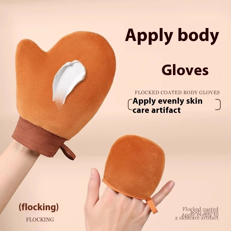 Self Tanning Gloves Women Body Cream Sunscreen Make Up Lotion Application No Mess Waterproof Mitt Body Skincare Massage Gloves