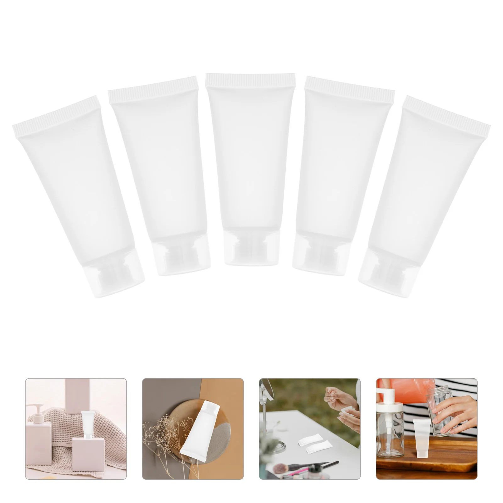 

Empty Squeeze Tubes Dispensing Hose Sample Bottle Container Lotion Travel