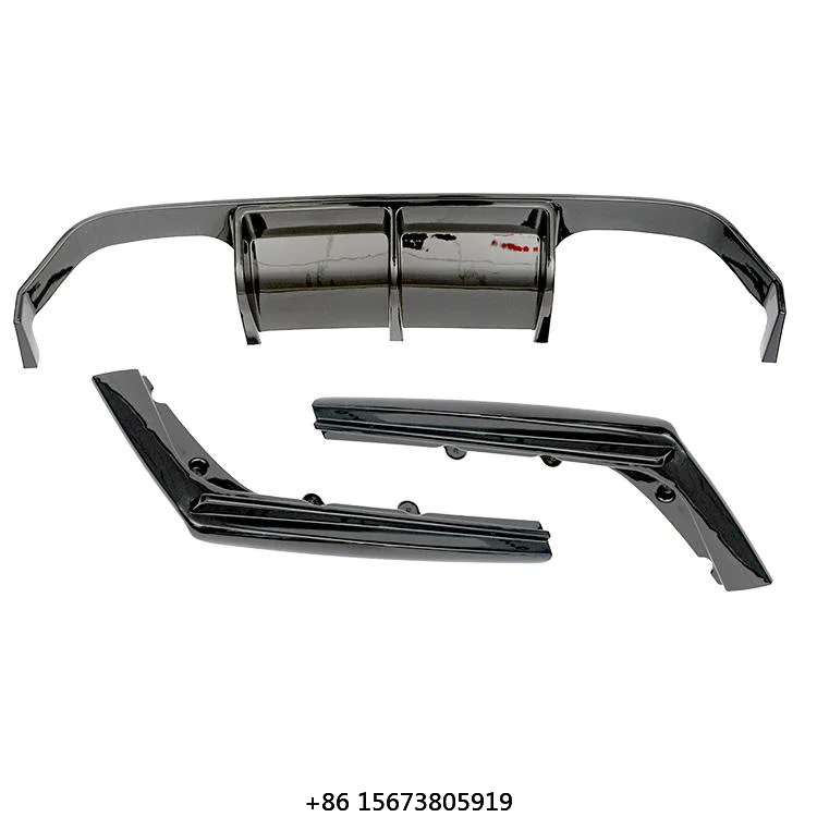

V Style Gloss Black Rear Bumper Diffuser for M3 M4 F80 F82 2014-ON Auto Parts Split-type Rear Diffuser