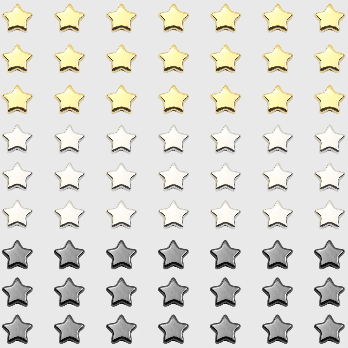 100/200/400pcs 10mm Golden Star Shaped Beads CCB Loose Spacer Beads For DIY Bracelets Necklaces Earrings Jewelry Making Supplies
