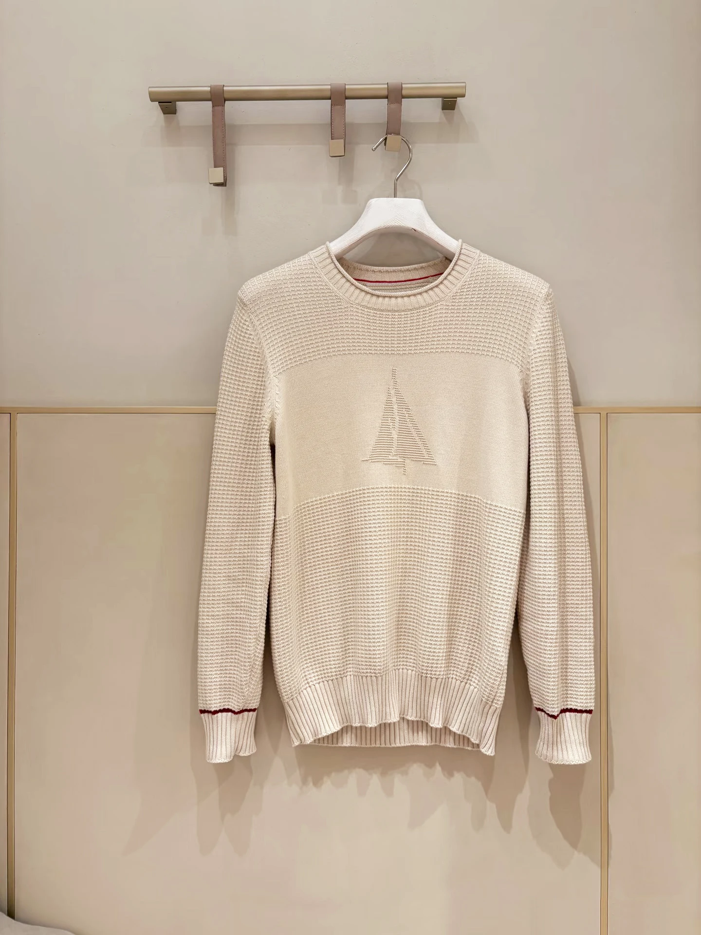 

Men's Casual Knitted Sweater Long Velvet Cotton Sailing Pattern Autumn Winter Faion Leisure Wer id Knitted Sweater