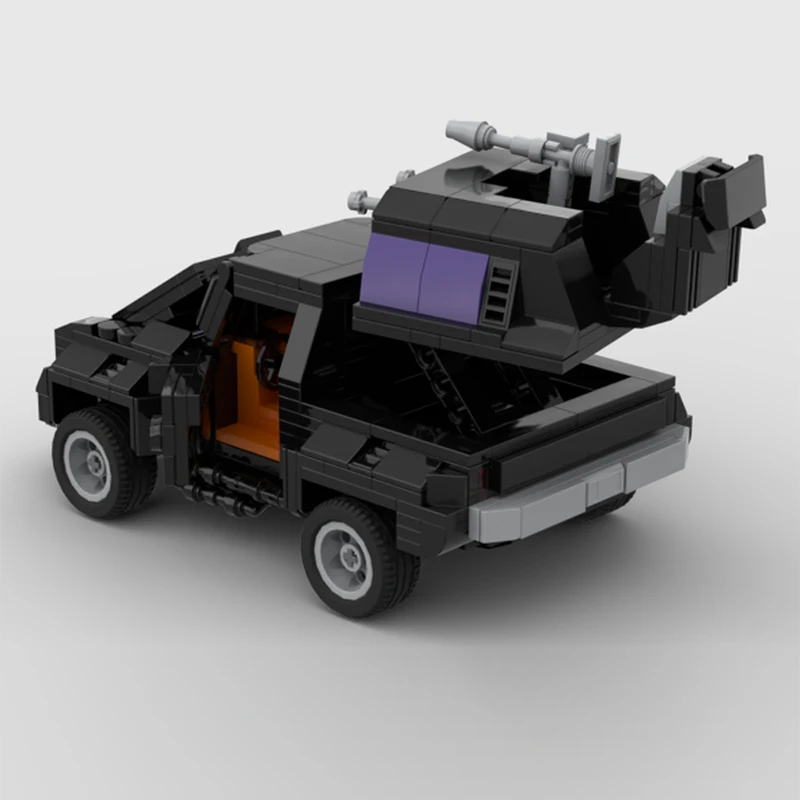 Popular Anime Car Model MOC Building Bricks Masked Special Vehicle Modular Technology Gifts Holiday Assemble Children Toy Suit