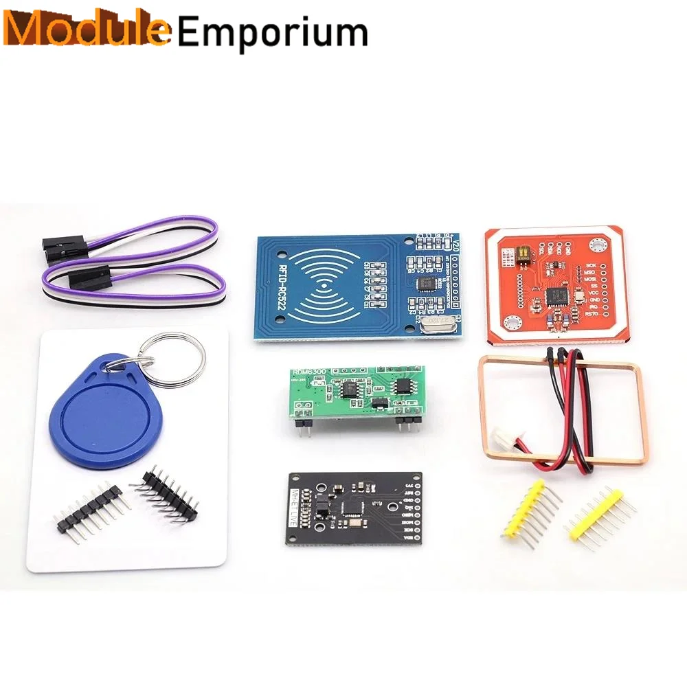 Moduł NFC RFID RC522 MFRC-522 PN532 RDM6300 Zestawy S50 13,56 Mhz 125 Khz 6 cm z tagami SPI Zapis i odczyt dla arduino uno 2560