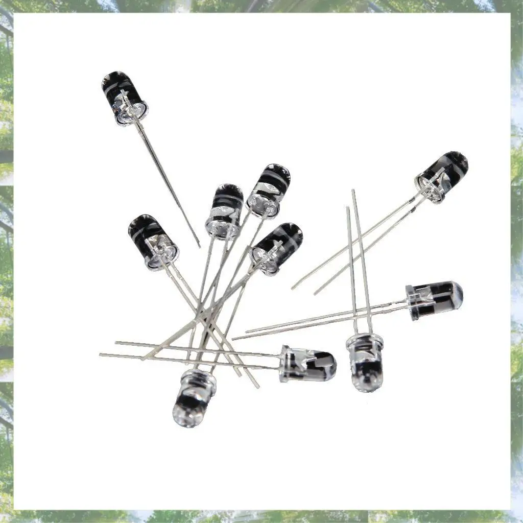 

Premium-10Pcs 5Mm IR LED Infrared Light Emitting Diode.