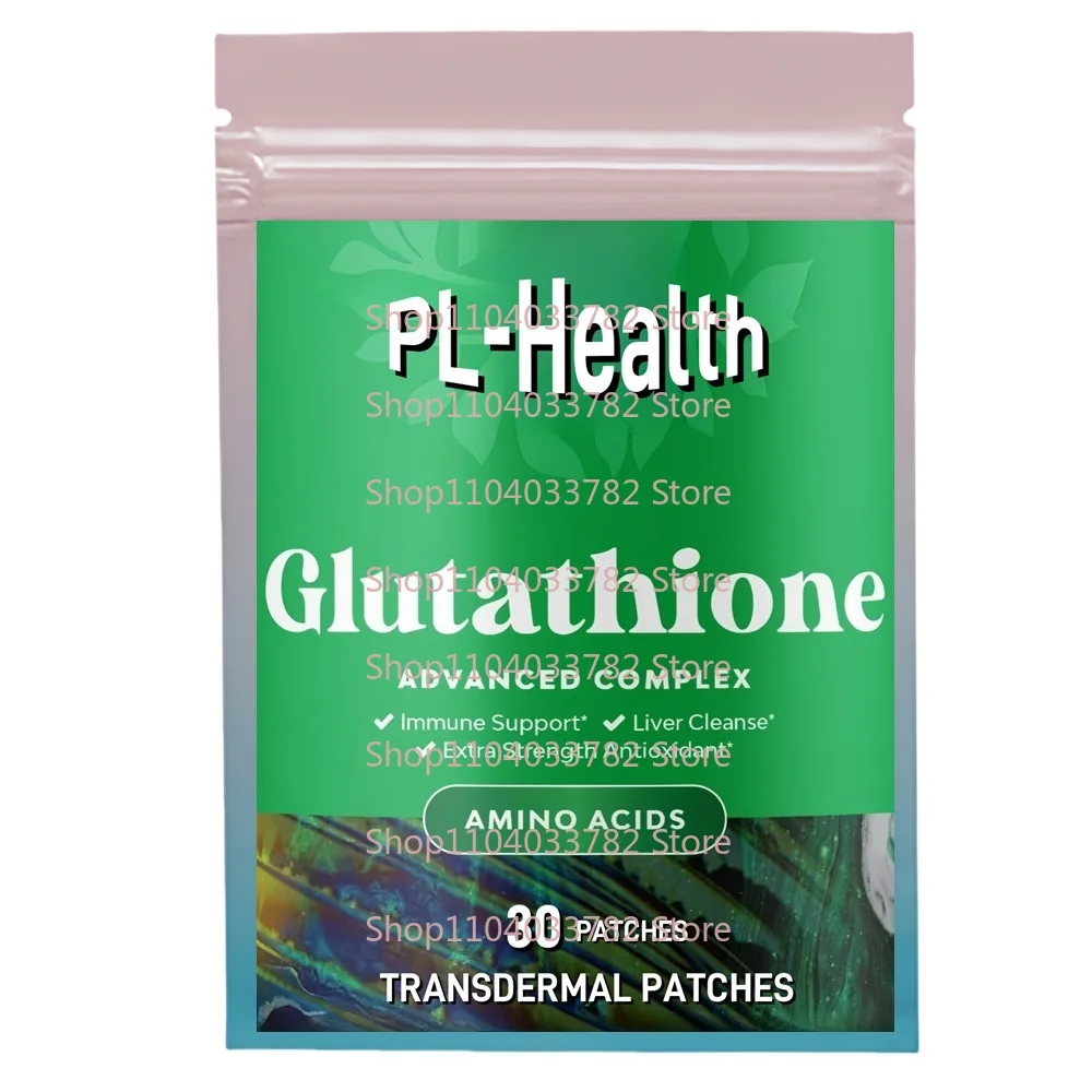 

30 Patches Glutathione Transdermal Patches with Milk Thistle Alpha Lipoic Acid for Skin Whitening Liver Care, Energy Support