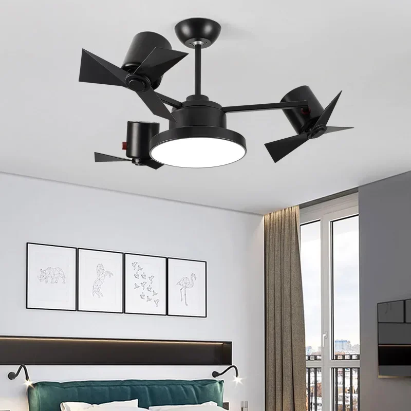 American living room ceiling fan lamp invisible fan lamp restaurant mute European household simple bedroom electric fan ceiling