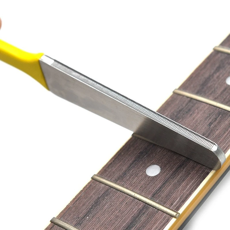 Triangle Guitar File Stainless Steel Small Files Dual Blades Acoustic Guitars Polishing File Professional Guitar Repair Tools