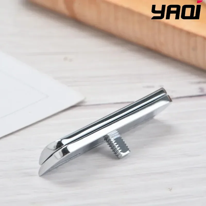 

2026 YAQI Excalibur Single Edge Chrome Color AC Safety Razor Head for Men