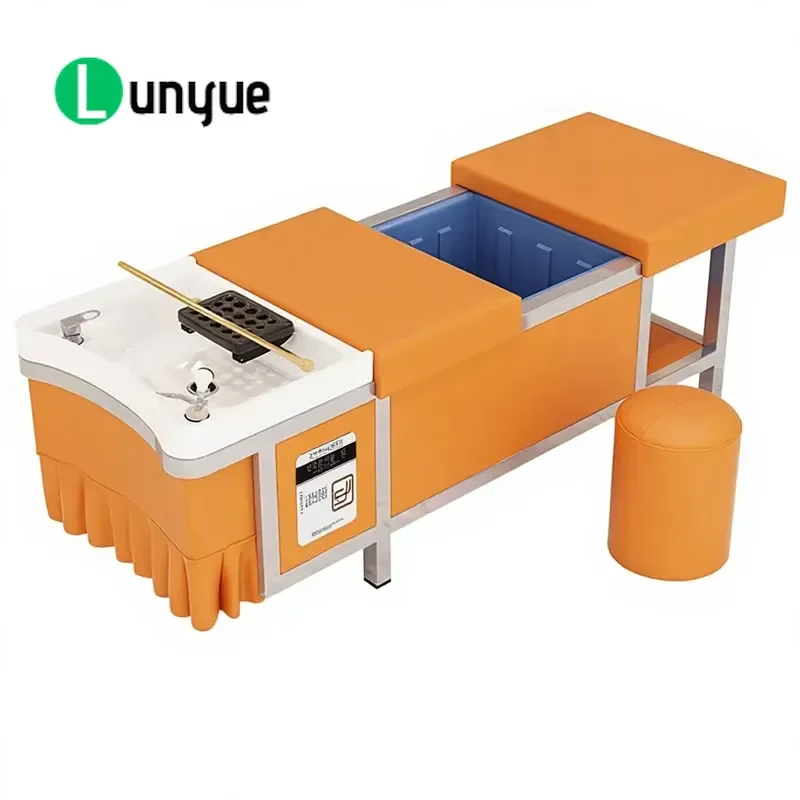 Japanese Multifunctional Shampoo Chair with Water Storage and Circulation for Scalp Treatment Fumigation Massage Beauty