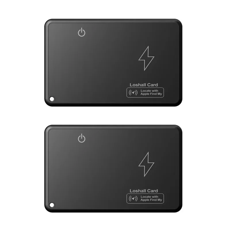 【CLEARANCE】2Pcs Wireless Charging Tracking Location Mini Wallet Tracker Card Waterproof GPS Locator Work For Iphone Find My Trac