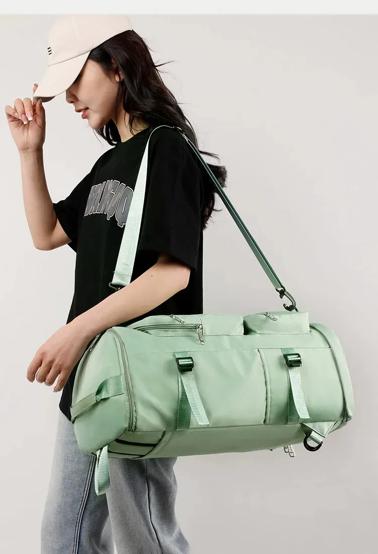 حقيبة ظهر عصرية وبسيطة للسفر بمساحة كبيرة مع حجرة أحذية مستقلة كاجوال متعددة الجيوب وحقيبة رحلة قصيرة #4