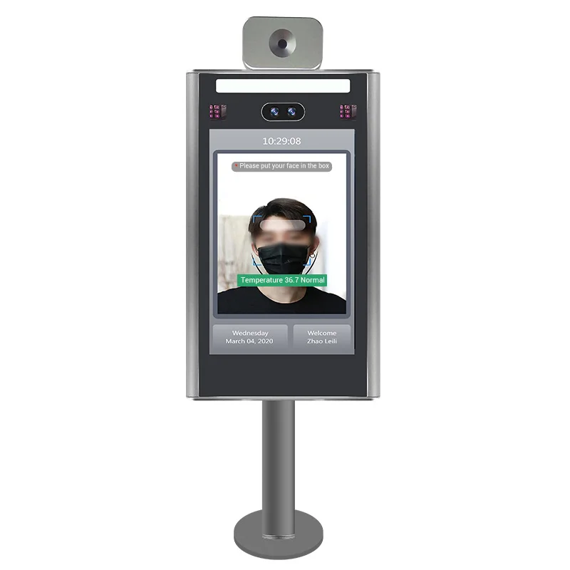 Latest products temperature measurement 7 Inch face recognition thermometer machine