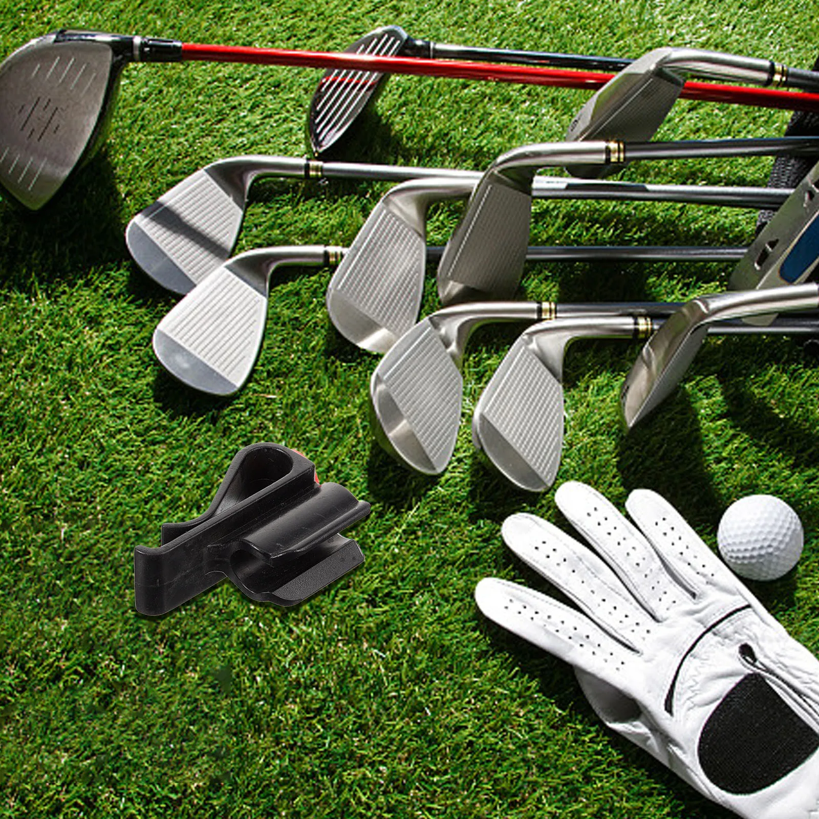 

Golf Putter Clip on Clamps Bag with outside Accessories Holder Clubs for Cart Hanger
