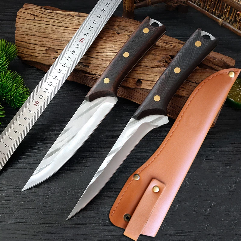 Handmade Forged Boning Chef Kitchen Knives Cleaver Meat Fish Sculpture  Fruit Vegetables Butcher Cutter Field BBQ Tools