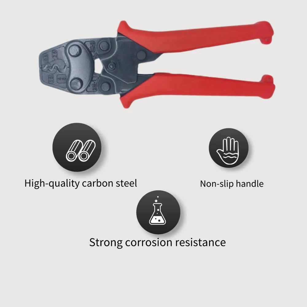كماشة تجعيد طرفية صغيرة عارية HS-2MA كماشة طرفية غير معزولة كماشة تجعيد السقاطة كماشة خاصة لـ SC/SNB/RNB