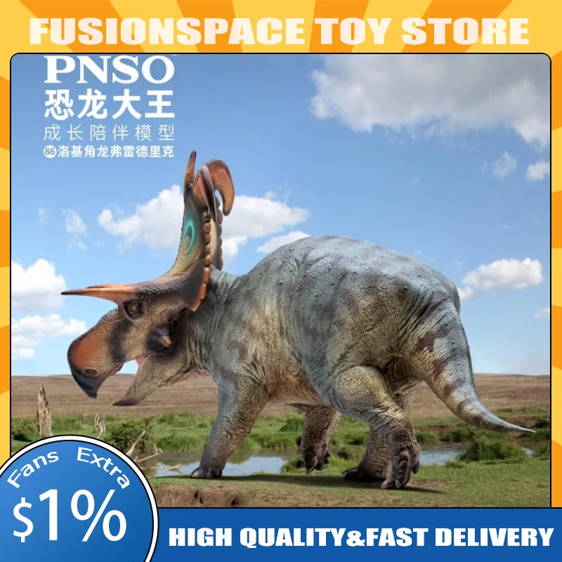 

Pnso 86 Lokiceratops Rangiformis Frederic Anime Figure Ceratopsidae Dinosaur Model Prehistoric Animal Collectible Dinosaur Toys